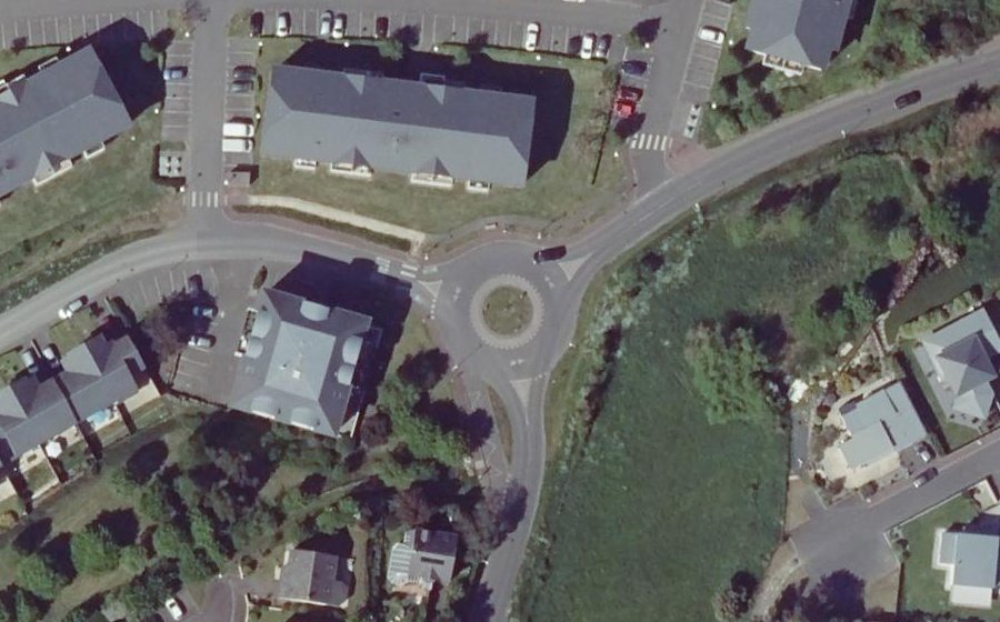Vue aérienne du Rond-Point Joan Clarke