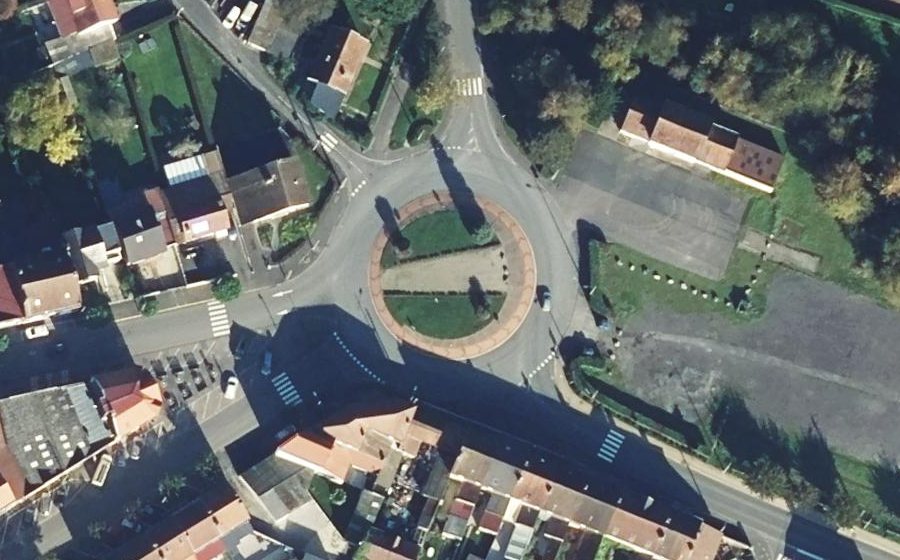 Vue aérienne du Place de la Gare