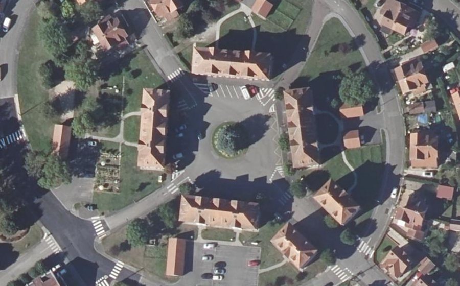 Vue aérienne du Place Jean Jaurès