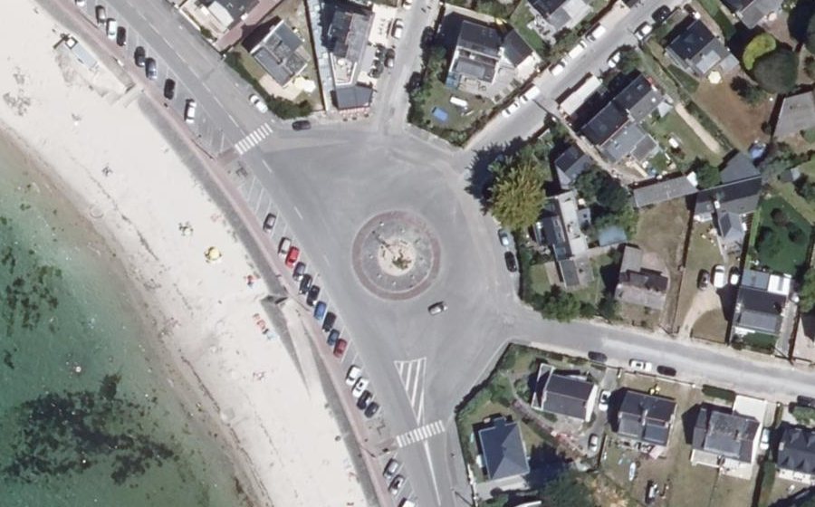 Vue aérienne du Boulevard de l'Océan