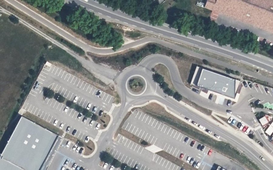 Vue aérienne du Route de la Fugière