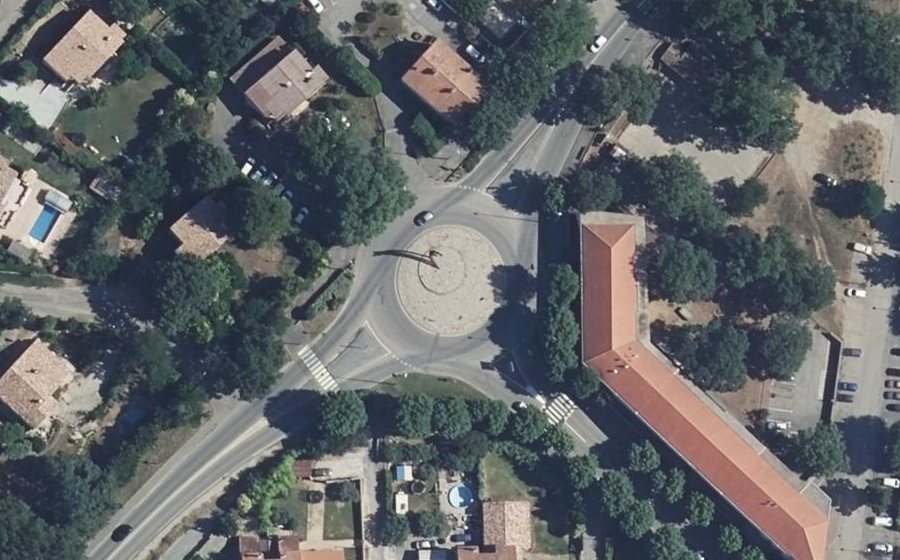 Vue aérienne du Giratoire Alsace-Lorraine