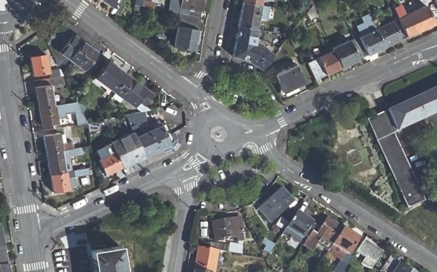 Vue aérienne du Place Jean-Baptiste Lulli
