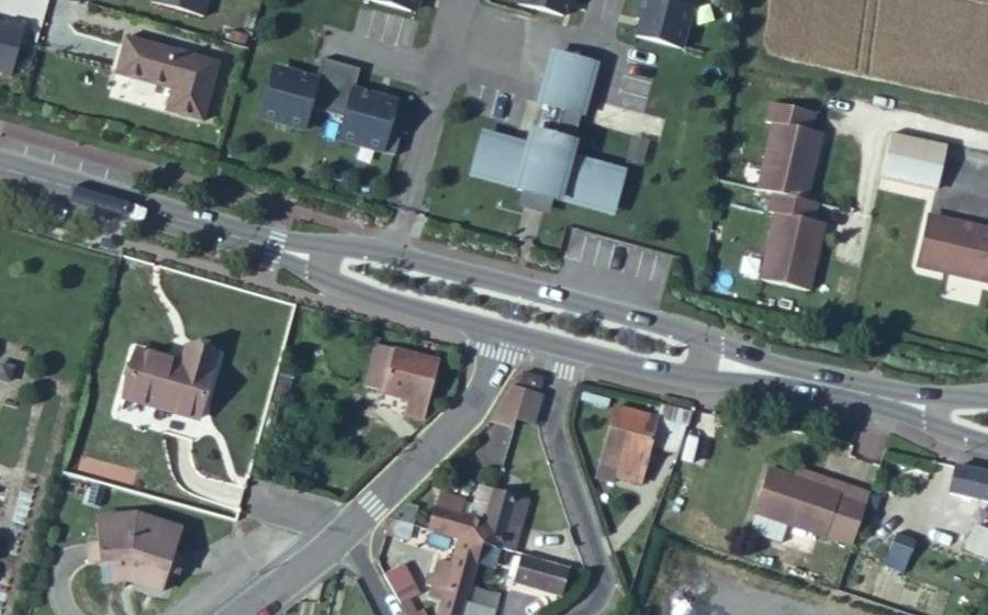 Vue aérienne du Rue Saint-Maur