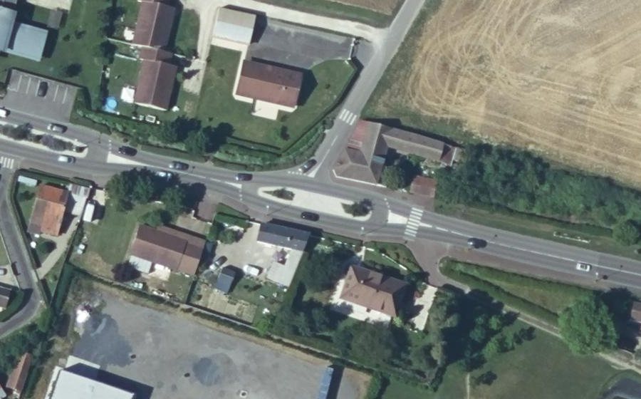 Vue aérienne du Route de Gisors