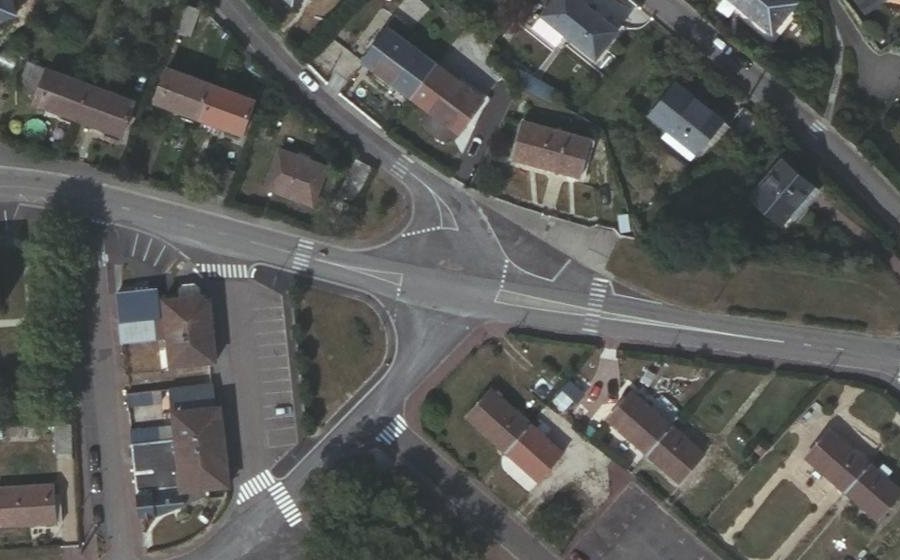 Vue aérienne du Avenue de l'Europe