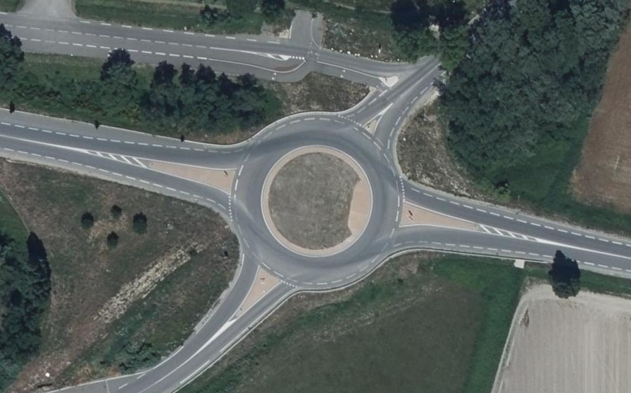 Vue aérienne du Route de Vaison