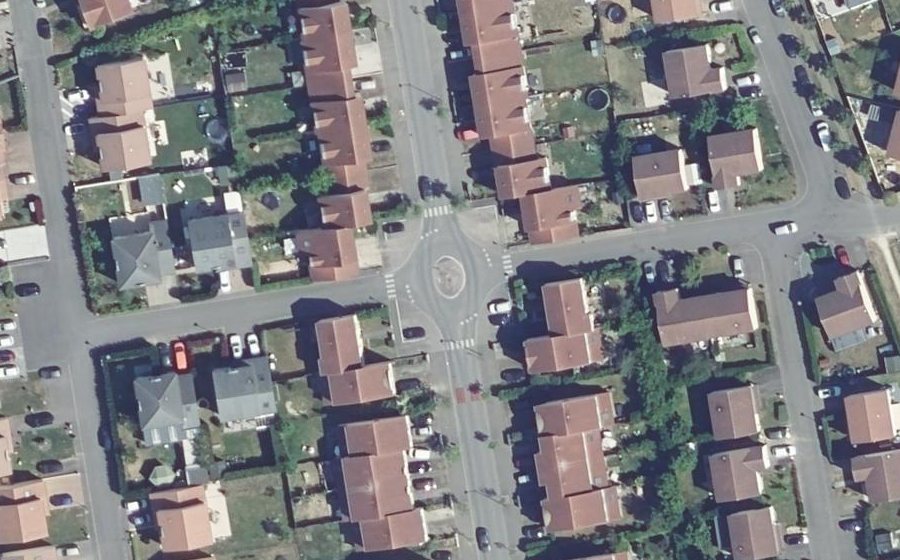 Vue aérienne du Place Colette