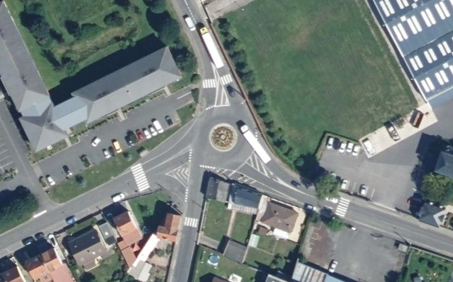 Vue aérienne du Place Henri Beauval