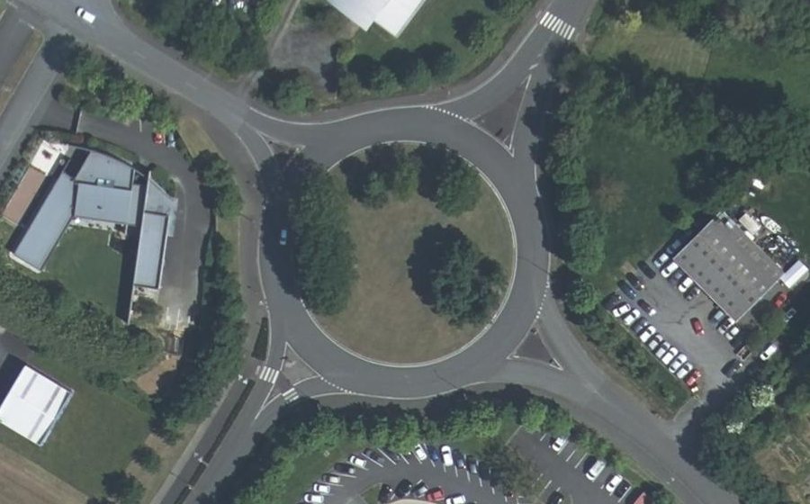Vue aérienne du Rond-Point de Nethen
