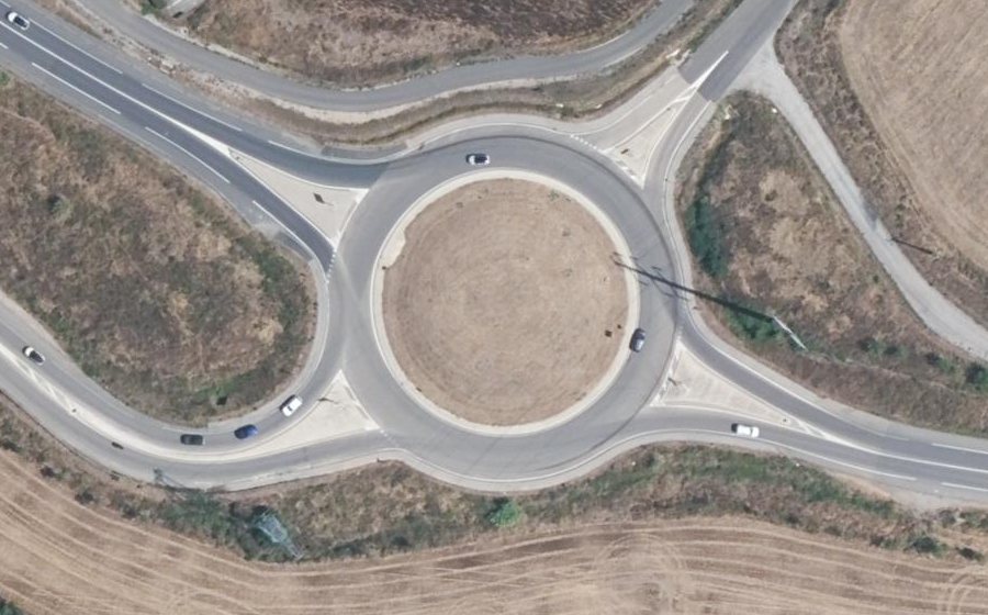 Vue aérienne du Rond-Point de Mariotte