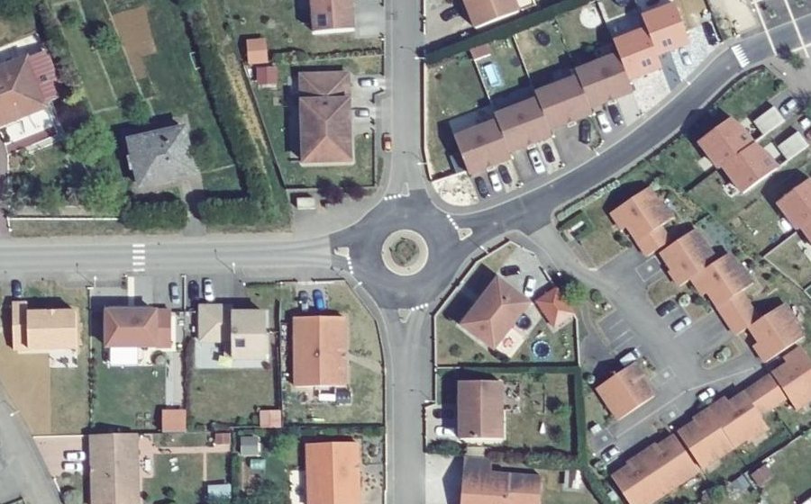 Vue aérienne du Rue Raymond Mondon