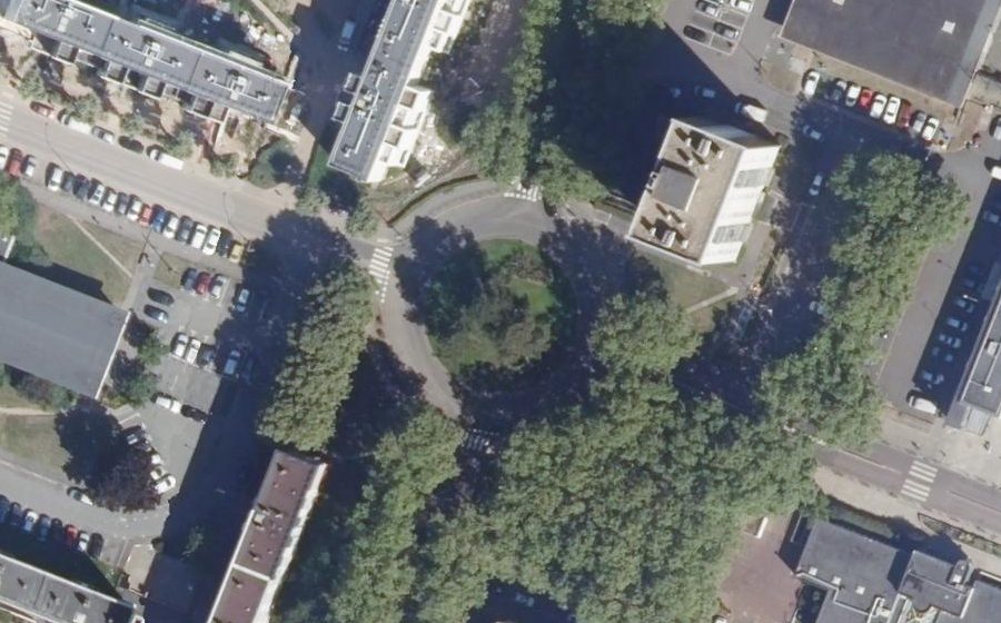 Vue aérienne du Rond-Point de la Première Armée Française Rhin et Danube