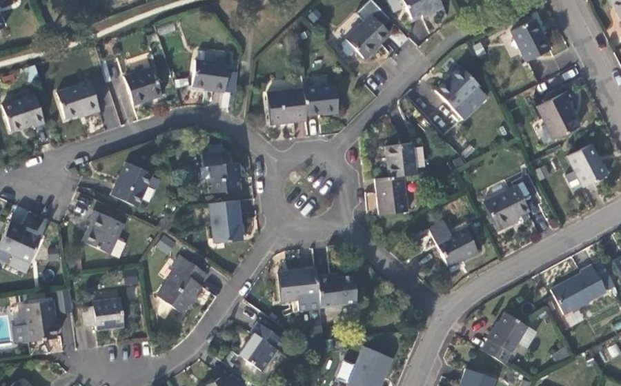 Vue aérienne du Place des Béniguets