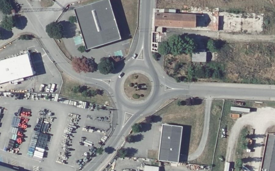 Vue aérienne du Route de Villeneuve
