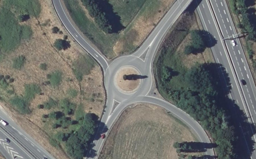 Vue aérienne du Route de Villeneuve