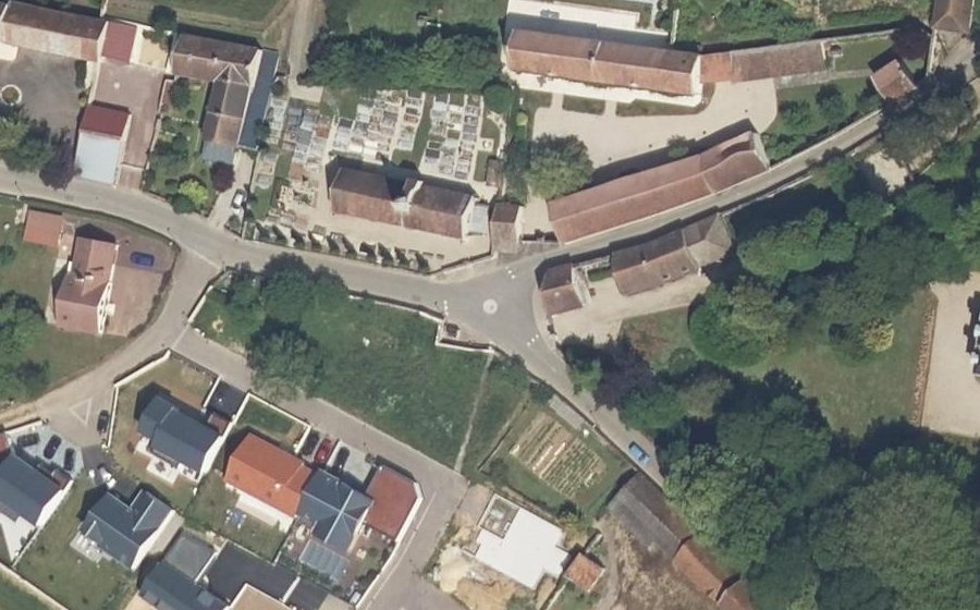 Vue aérienne du Place de l'Église