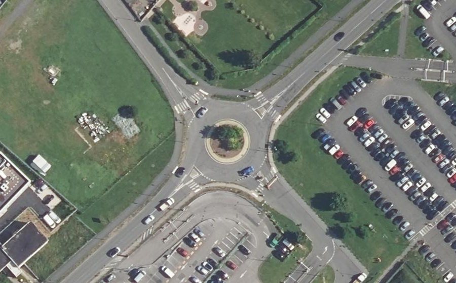 Vue aérienne du Route de l'Aéroport