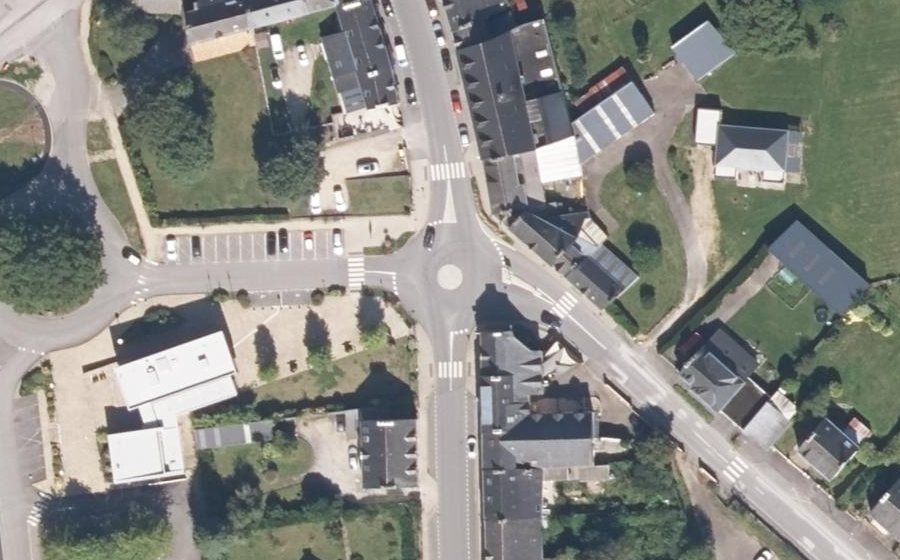 Vue aérienne du Rue Principale