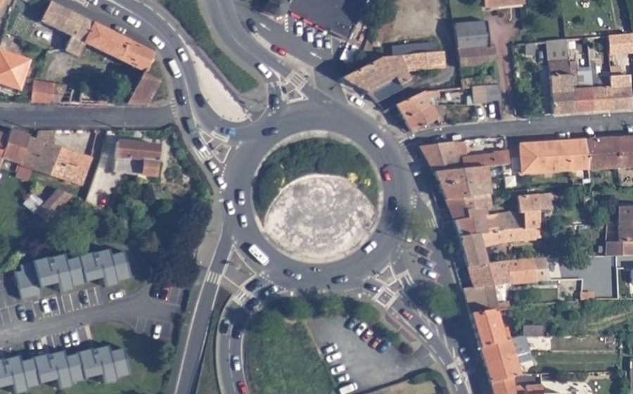 Vue aérienne du Avenue du Maréchal de Lattre de Tassigny