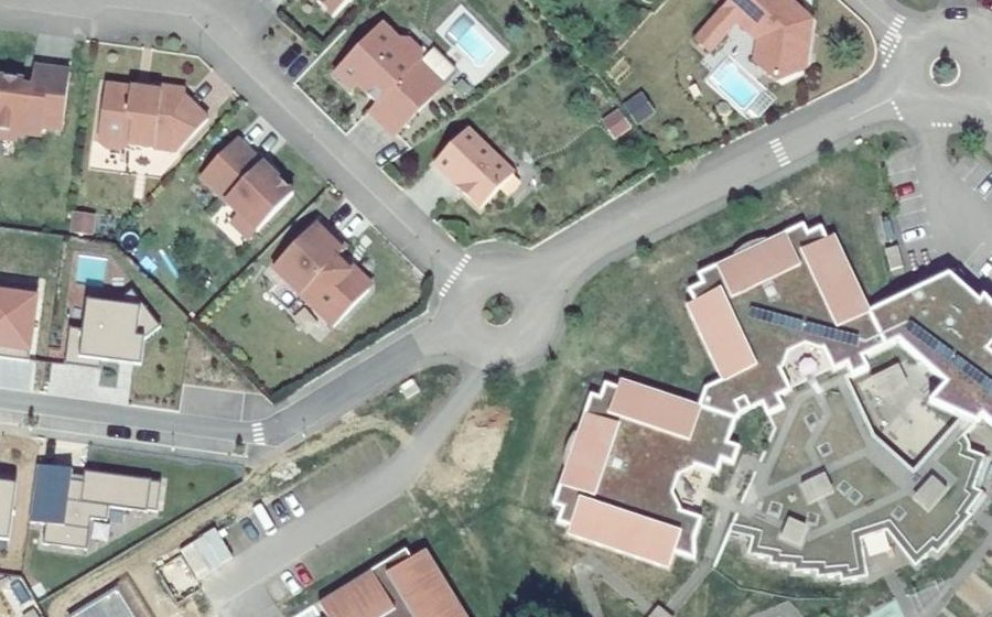 Vue aérienne du Rond-point anonyme n°837661274
