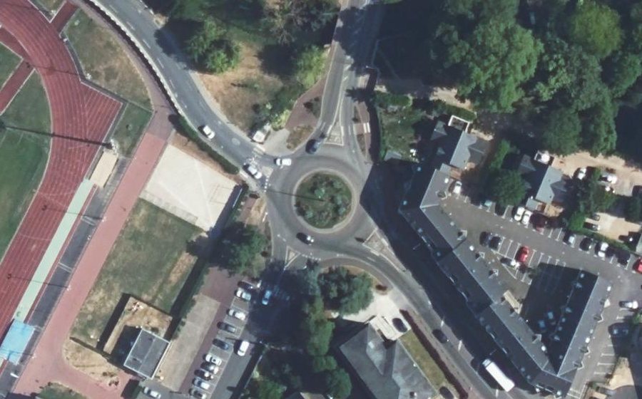 Vue aérienne du Rond-Point de Melsungen