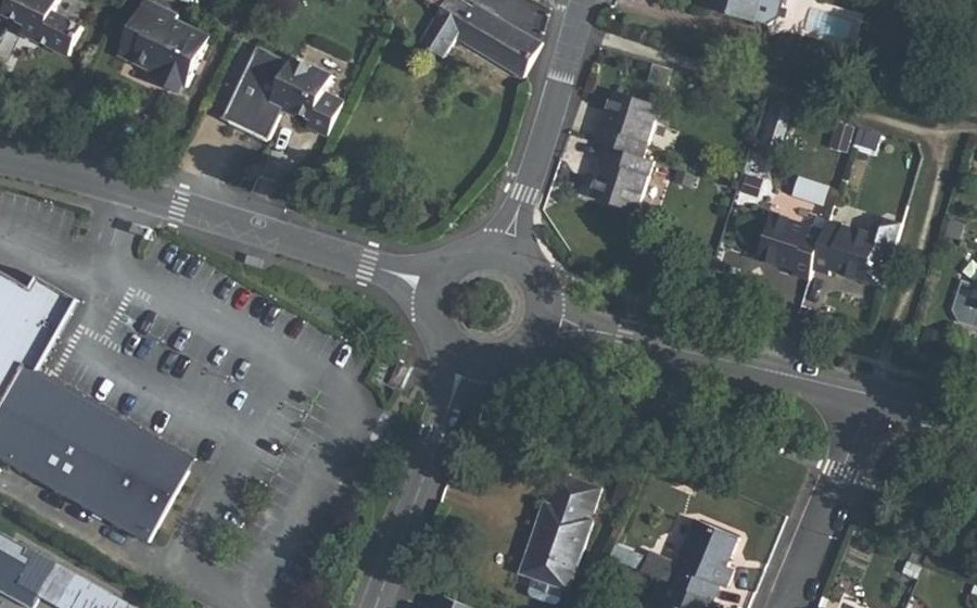 Vue aérienne du Rue de Montreuil