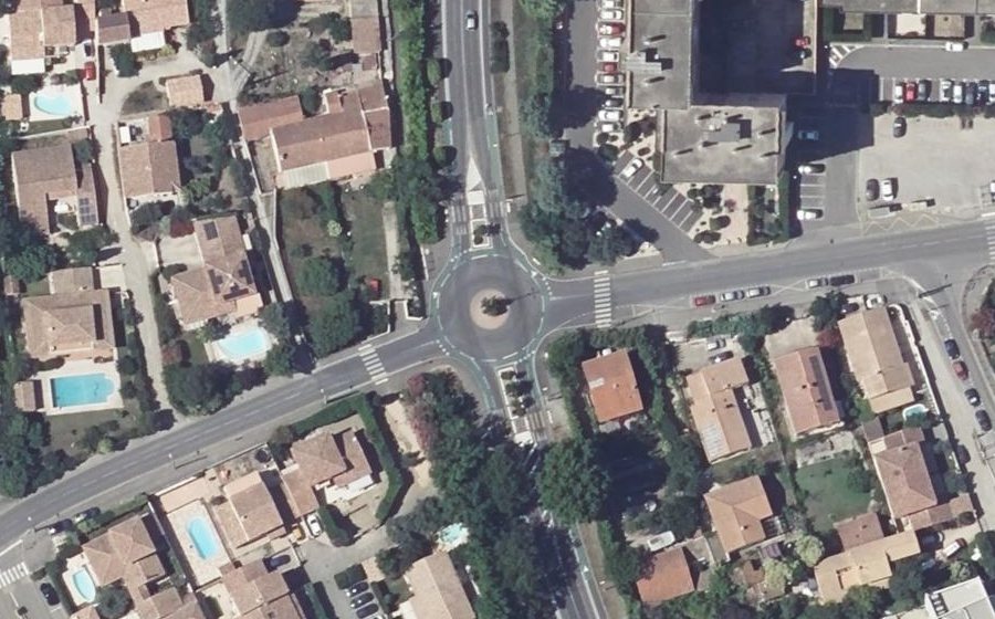 Vue aérienne du Avenue Félix Gouin