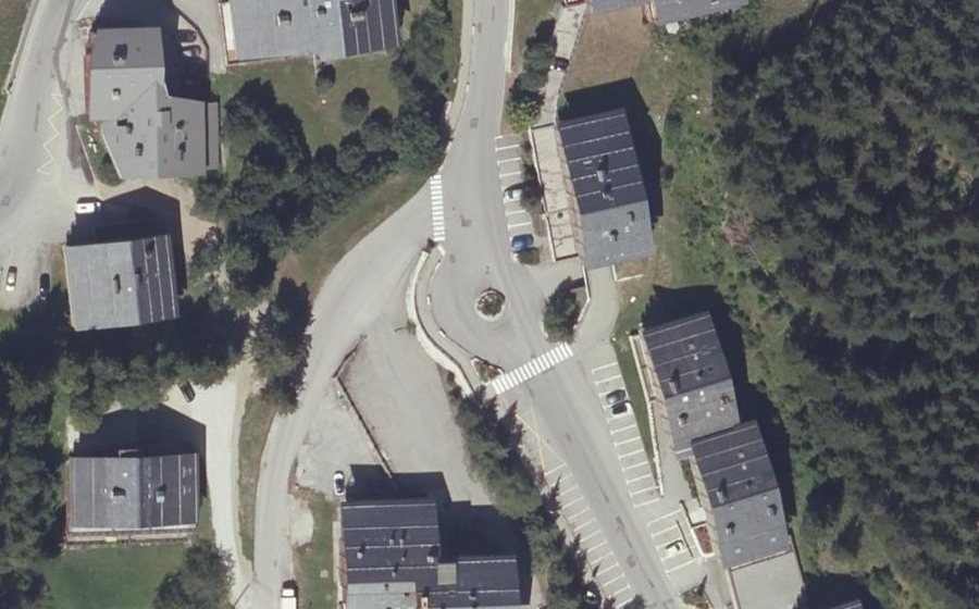 Vue aérienne du Route de l'Altiport