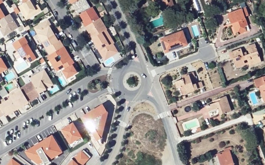 Vue aérienne du Rond-Point de la Légion d'Honneur