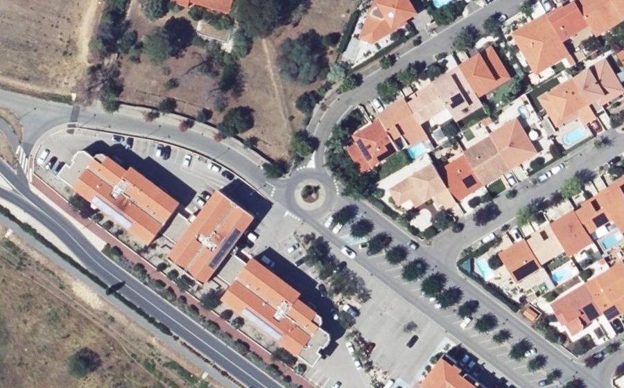 Vue aérienne du Allée du Comité de Baixas