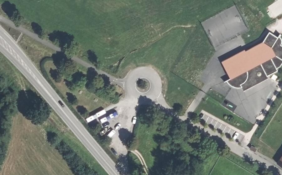 Vue aérienne du Rue Principale