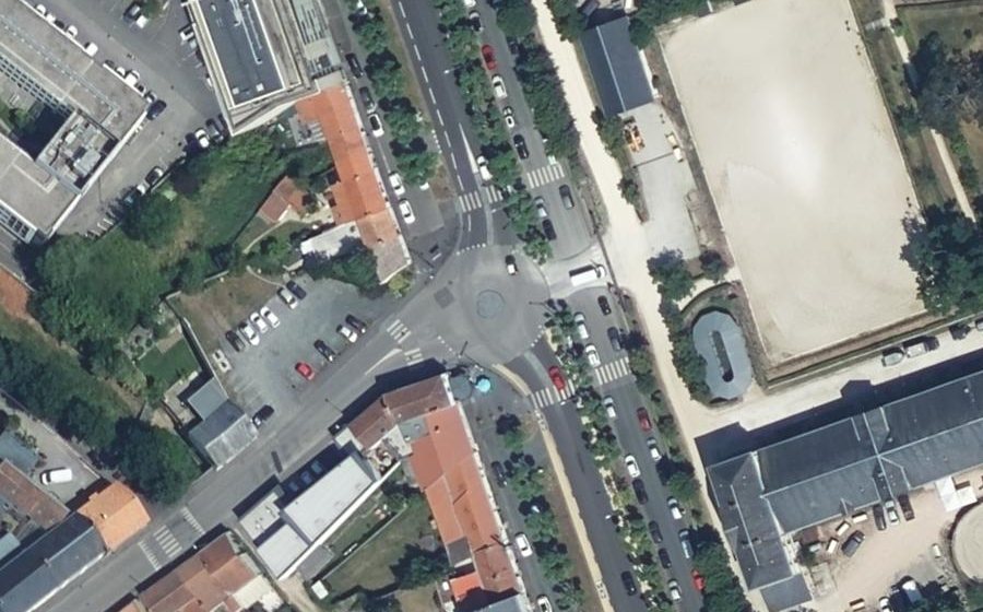 Vue aérienne du Boulevard Aristide Briand