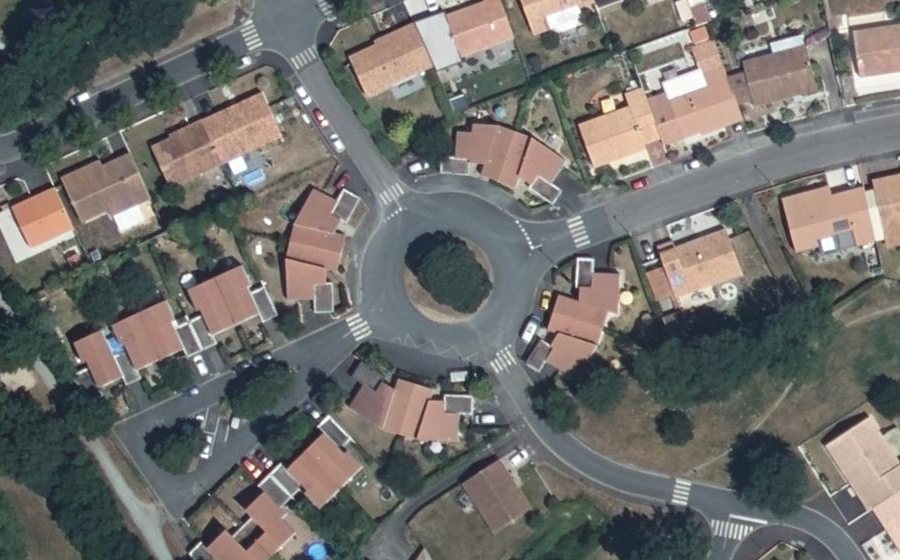 Vue aérienne du Rue Joseph Legentilhomme