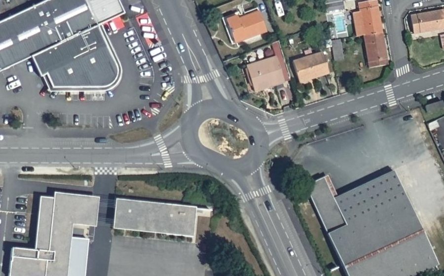 Vue aérienne du Boulevard Lavoisier