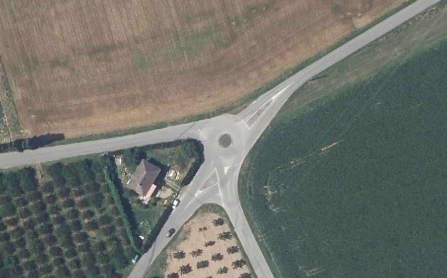 Vue aérienne du Ancienne Route de Romans