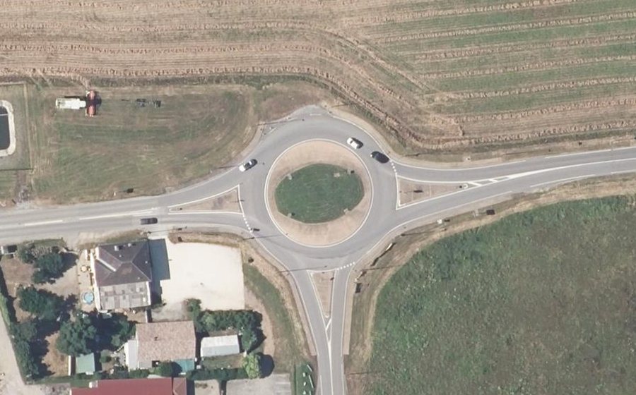 Vue aérienne du Chemin des Routes