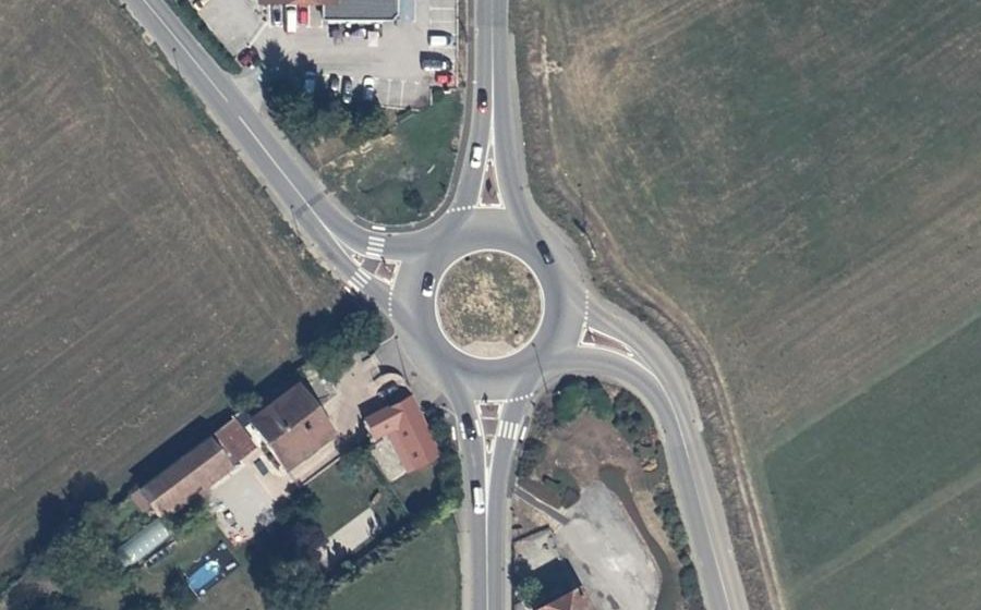 Vue aérienne du Rond-Point de Bigaille
