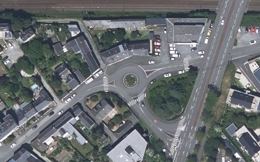 Vue aérienne du Rue des Noyers