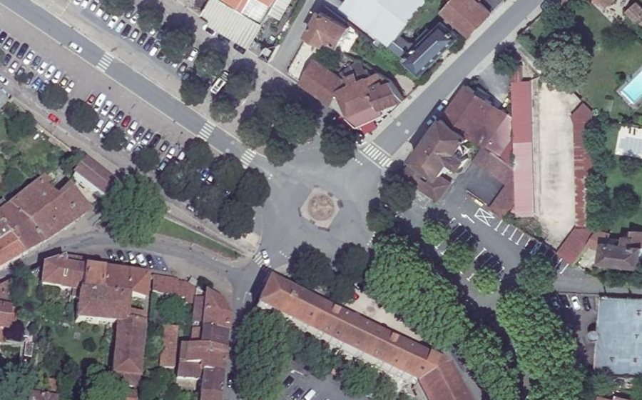 Vue aérienne du Boulevard du Colonel Teulié