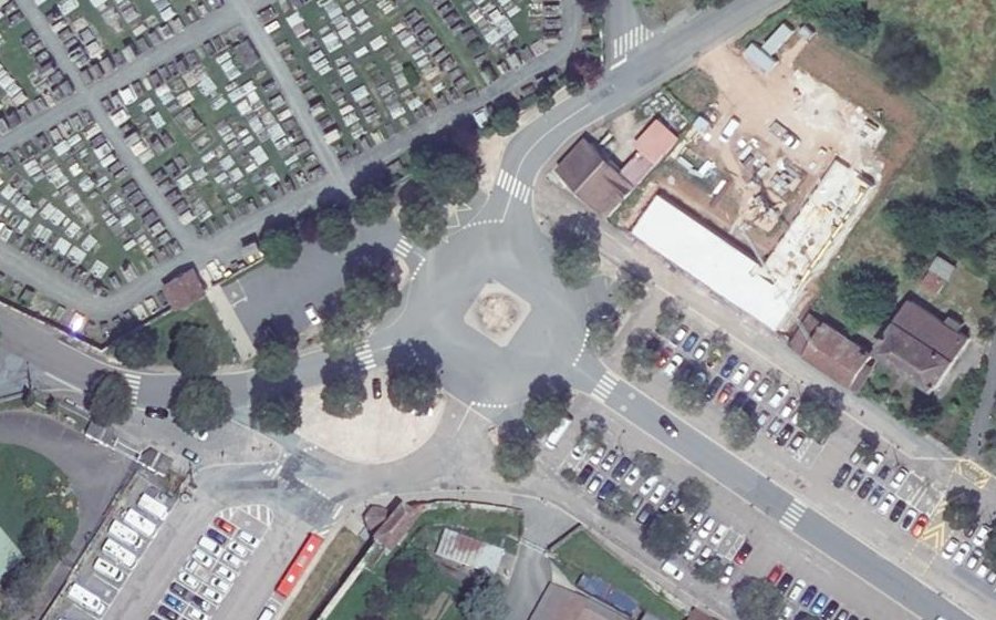 Vue aérienne du Boulevard du Colonel Teulié