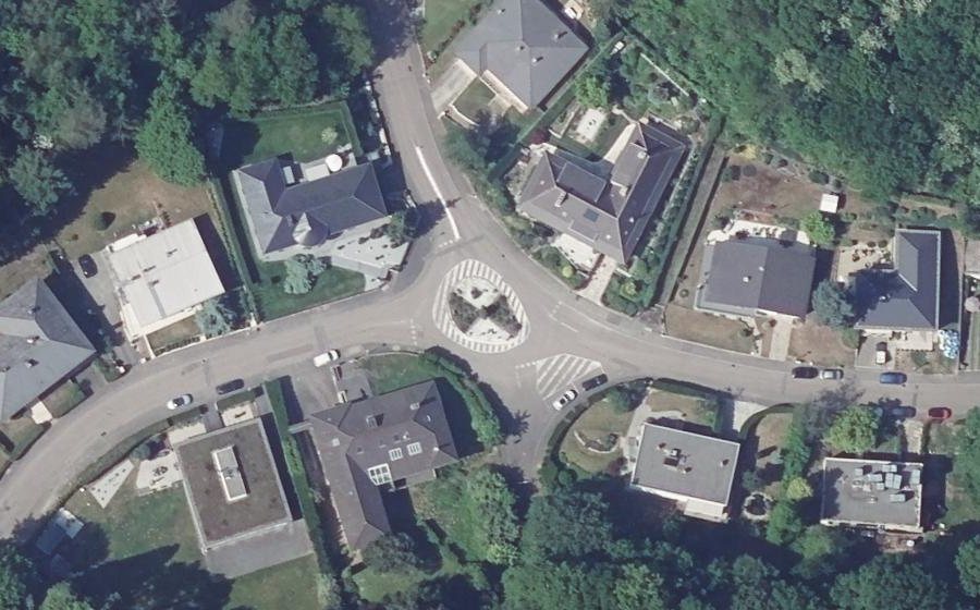 Vue aérienne du Rue de la Forêt