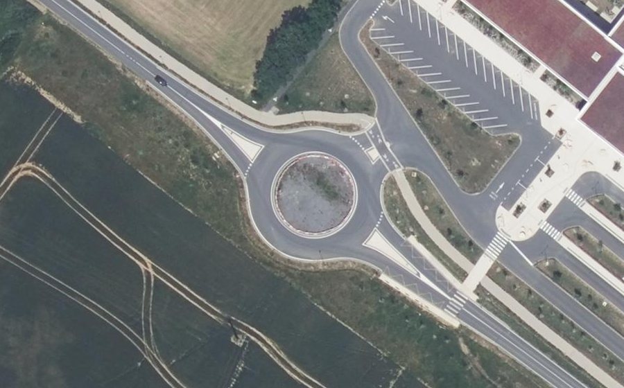 Vue aérienne du Place de la Mémoire