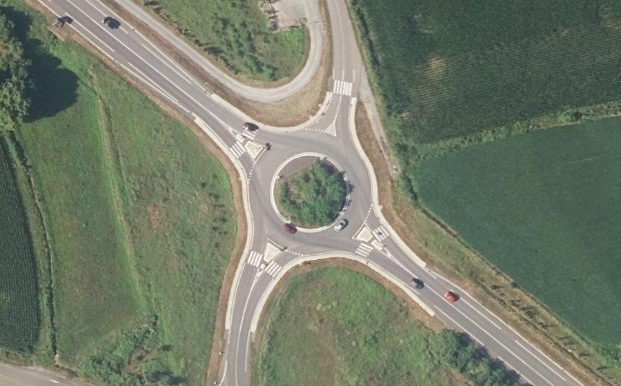 Vue aérienne du Route de Pau