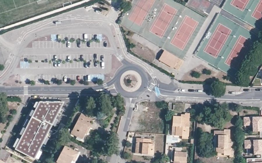 Vue aérienne du Avenue de Mireval