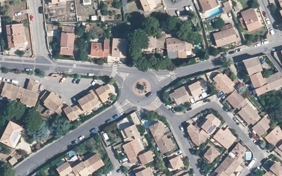 Vue aérienne du Boulevard des Salins