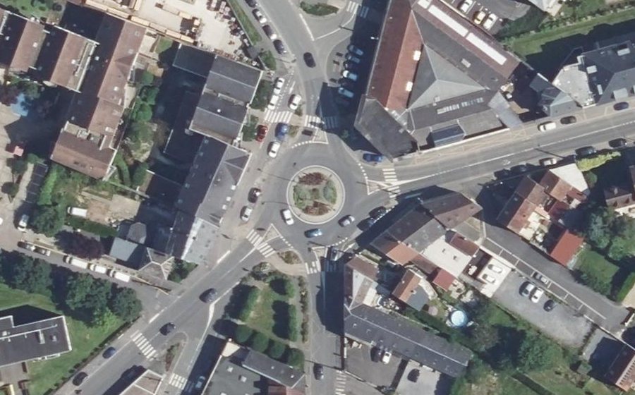 Vue aérienne du Place Camille Sellier