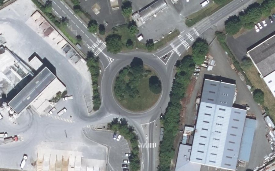 Vue aérienne du Rond-Point de la Millardière