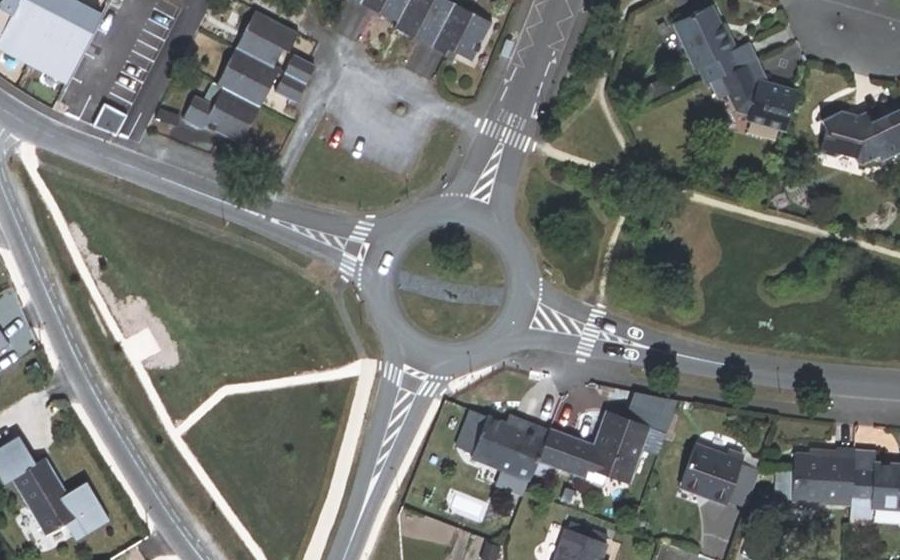 Vue aérienne du Rond-Point du Parc