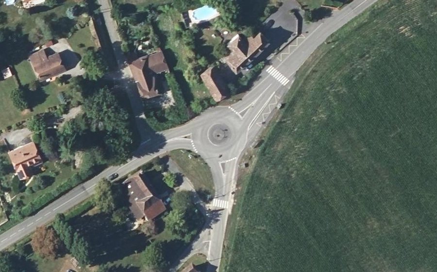 Vue aérienne du Route de Sauveterre